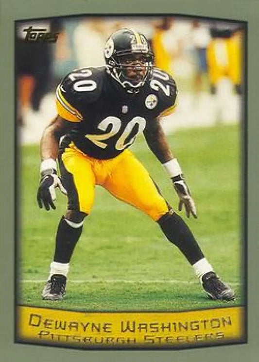 1999 Topps #26 DeWayne Washington EX Excellent Pittsburgh Steelers Football Card - Football Card Single