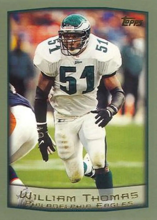 1999 Topps #27 William Thomas EX Excellent Philadelphia Eagles Football Card - Football Card Single