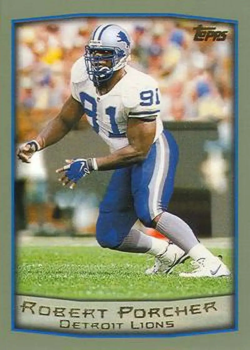 1999 Topps #271 Robert Porcher EX Excellent Detroit Lions Football Card - Football Card Single
