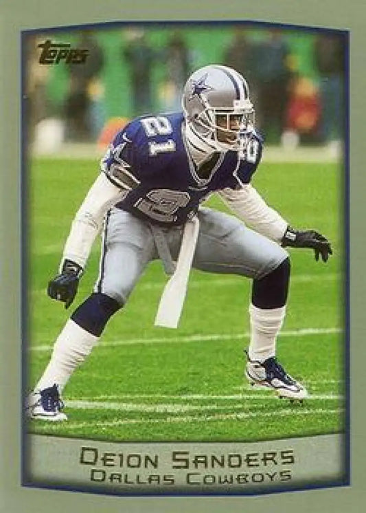 1999 Topps #272 Deion Sanders EX Excellent Dallas Cowboys Football Card - Football Card Single