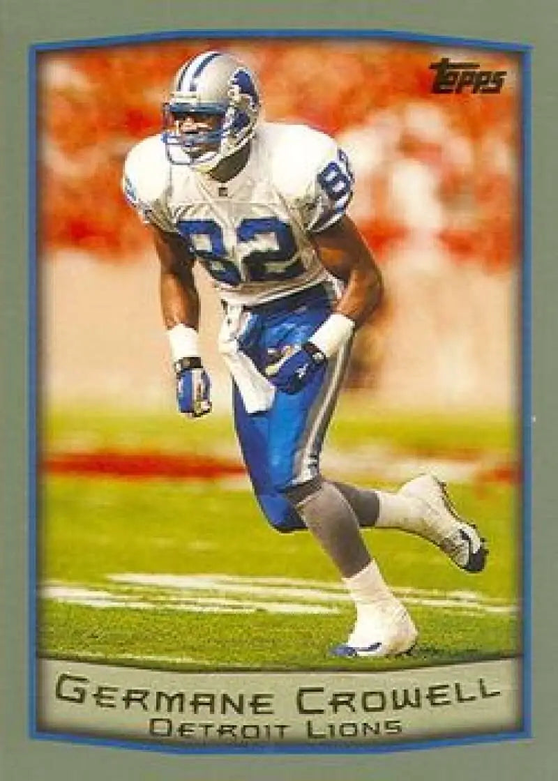 1999 Topps #273 Germane Crowell EX Excellent Detroit Lions Football Card - Football Card Single