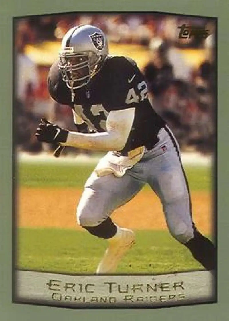 1999 Topps #277 Eric Turner EX Excellent Oakland Raiders Football Card - Football Card Single