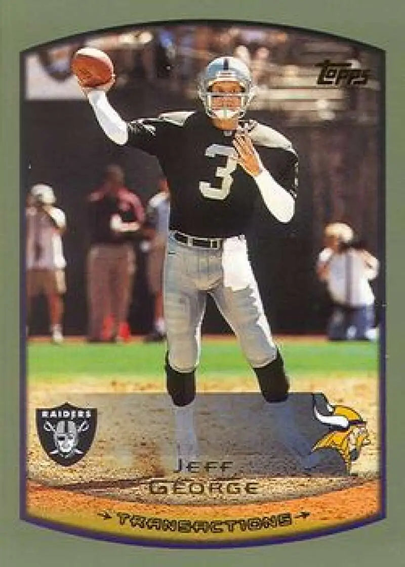 1999 Topps #278 Jeff George EX Excellent Minnesota Vikings Football Card - Football Card Single