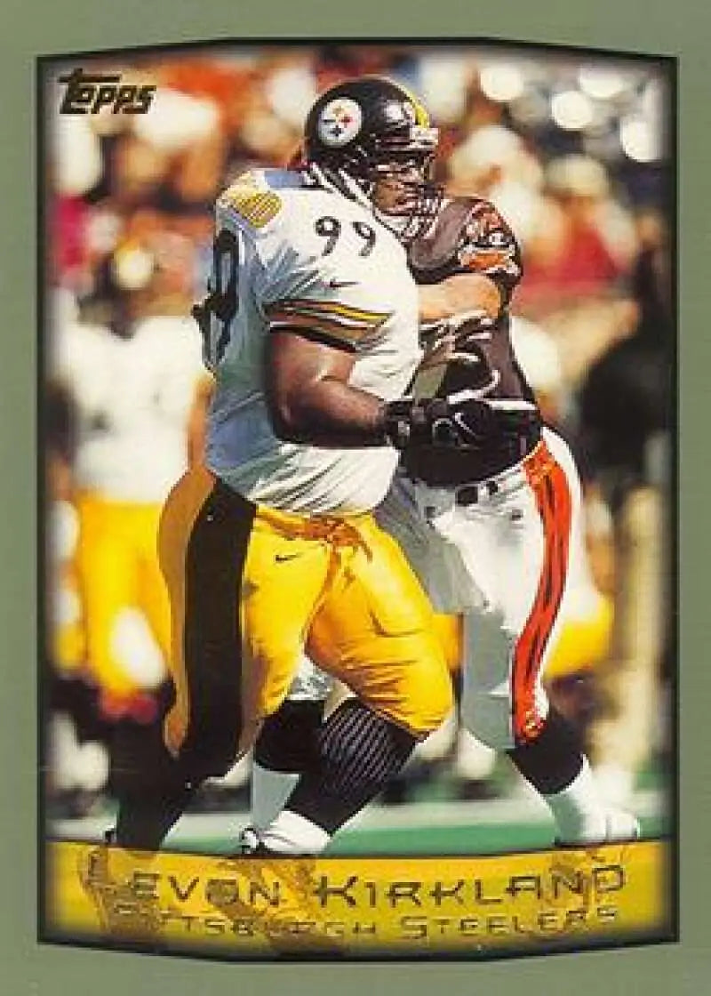 1999 Topps #279 Levon Kirkland EX Excellent Pittsburgh Steelers Football Card - Football Card Single