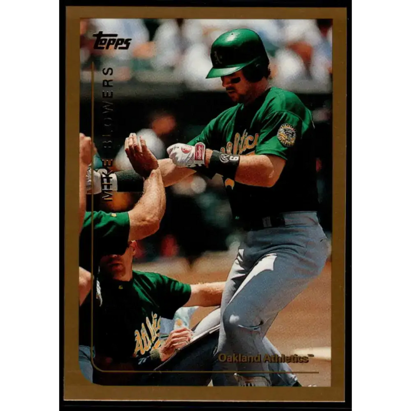 1999 Topps #279 Mike Blowers NM-MT Oakland Athletics Baseball Card - Baseball Card Single