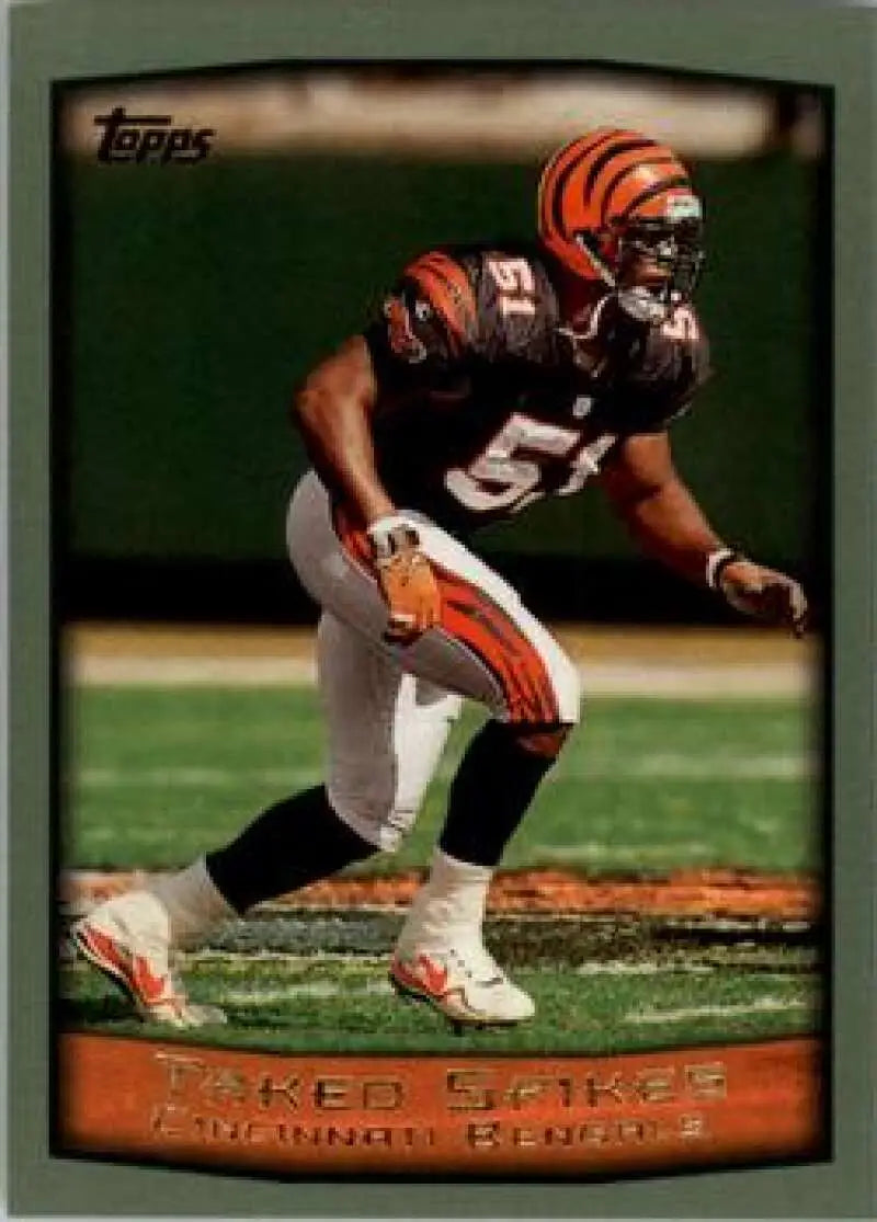1999 Topps #281 Takeo Spikes EX Excellent Cincinnati Bengals Football Card - Football Card Single
