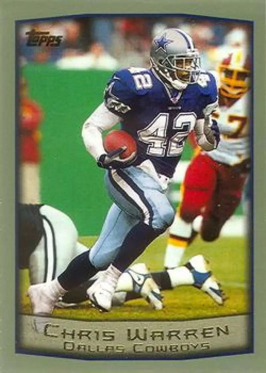 1999 Topps #283 Chris Warren EX Excellent Dallas Cowboys Football Card