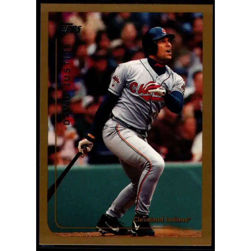 1999 Topps #283 David Justice NM-MT Cleveland Indians Baseball Card