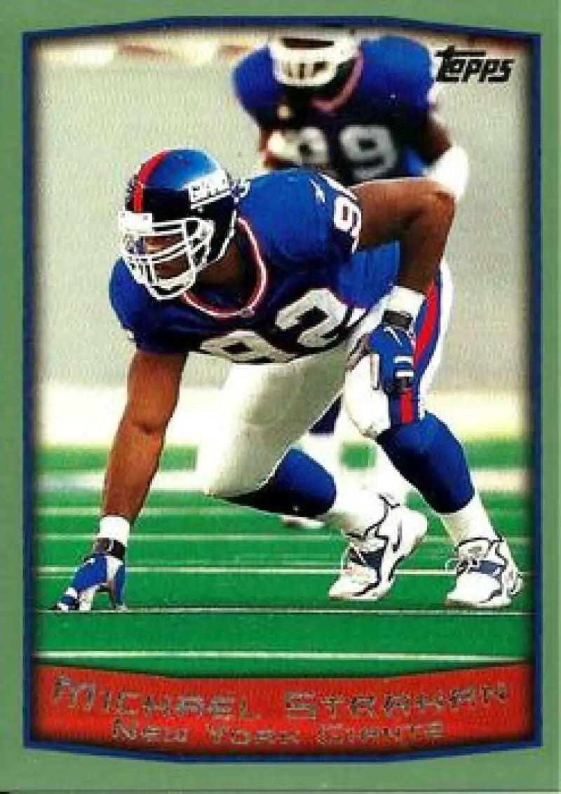 1999 Topps #289 Michael Strahan EX Excellent New York Giants Football Card - Football Card Single