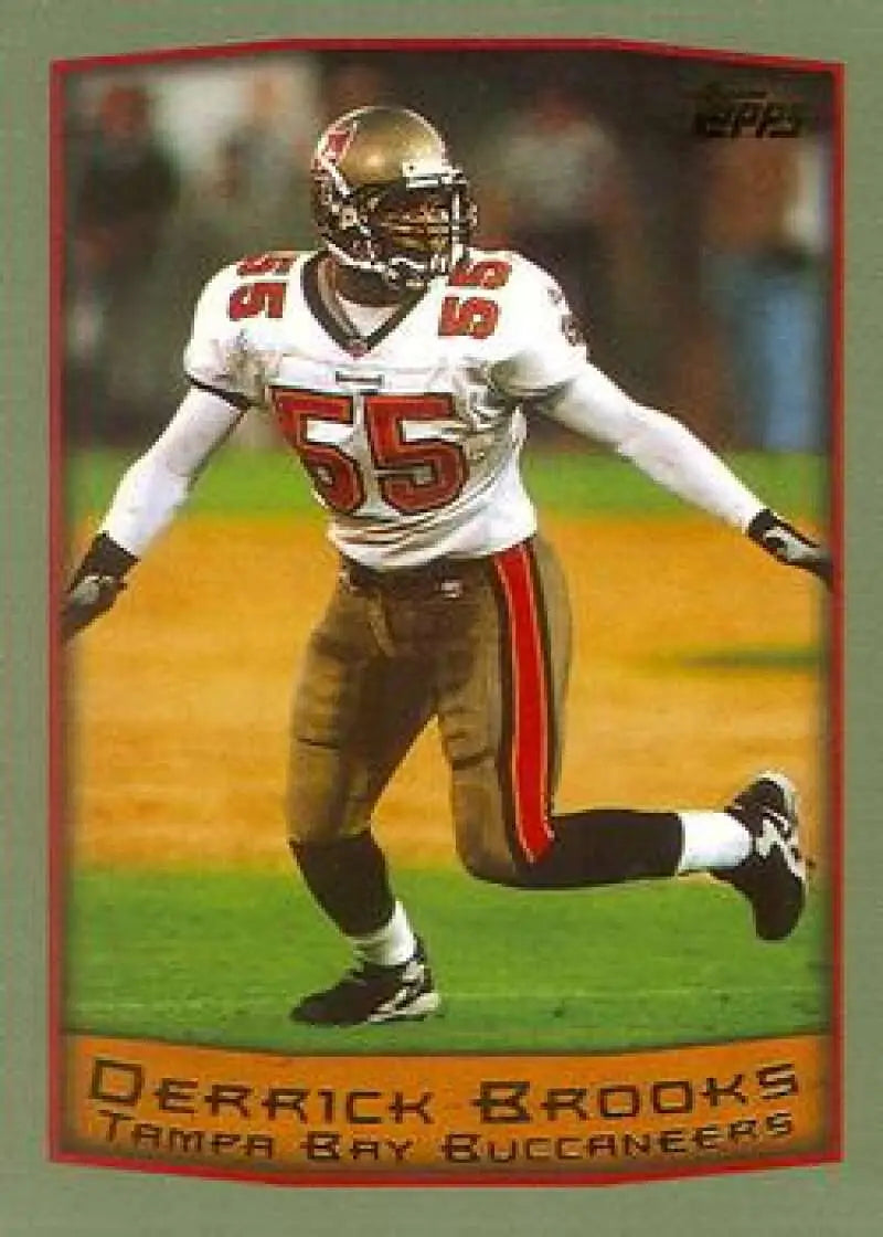1999 Topps #295 Derrick Brooks EX Excellent Tampa Bay Buccaneers Football Card - Football Card Single