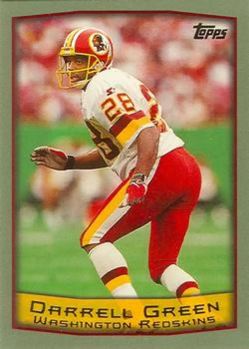 1999 Topps #298 Darrell Green EX Excellent Washington Redskins Football Card - Football Card Single