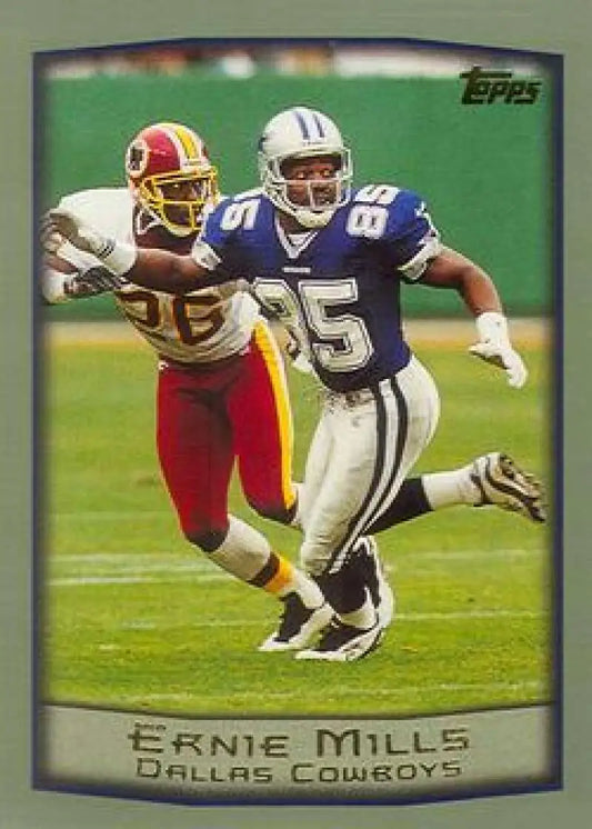1999 Topps #3 Ernie Mills EX Excellent Dallas Cowboys Football Card - Football Card Single