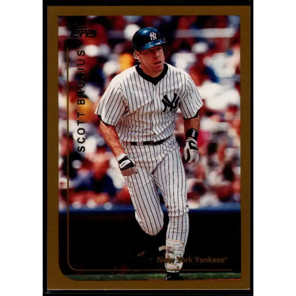 1999 Topps #3 Scott Brosius NM-MT New York Yankees Baseball Card - Baseball Card Single