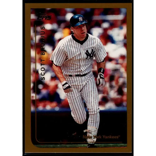 1999 Topps #3 Scott Brosius NM-MT New York Yankees Baseball Card - Baseball Card Single