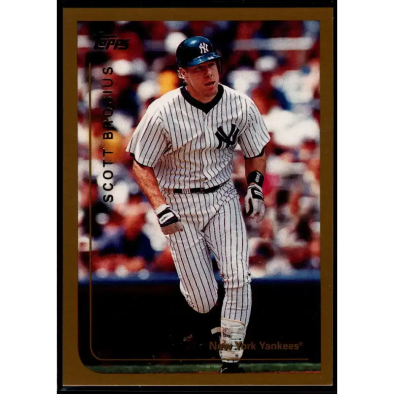 1999 Topps #3 Scott Brosius NM-MT New York Yankees Baseball Card - Baseball Card Single
