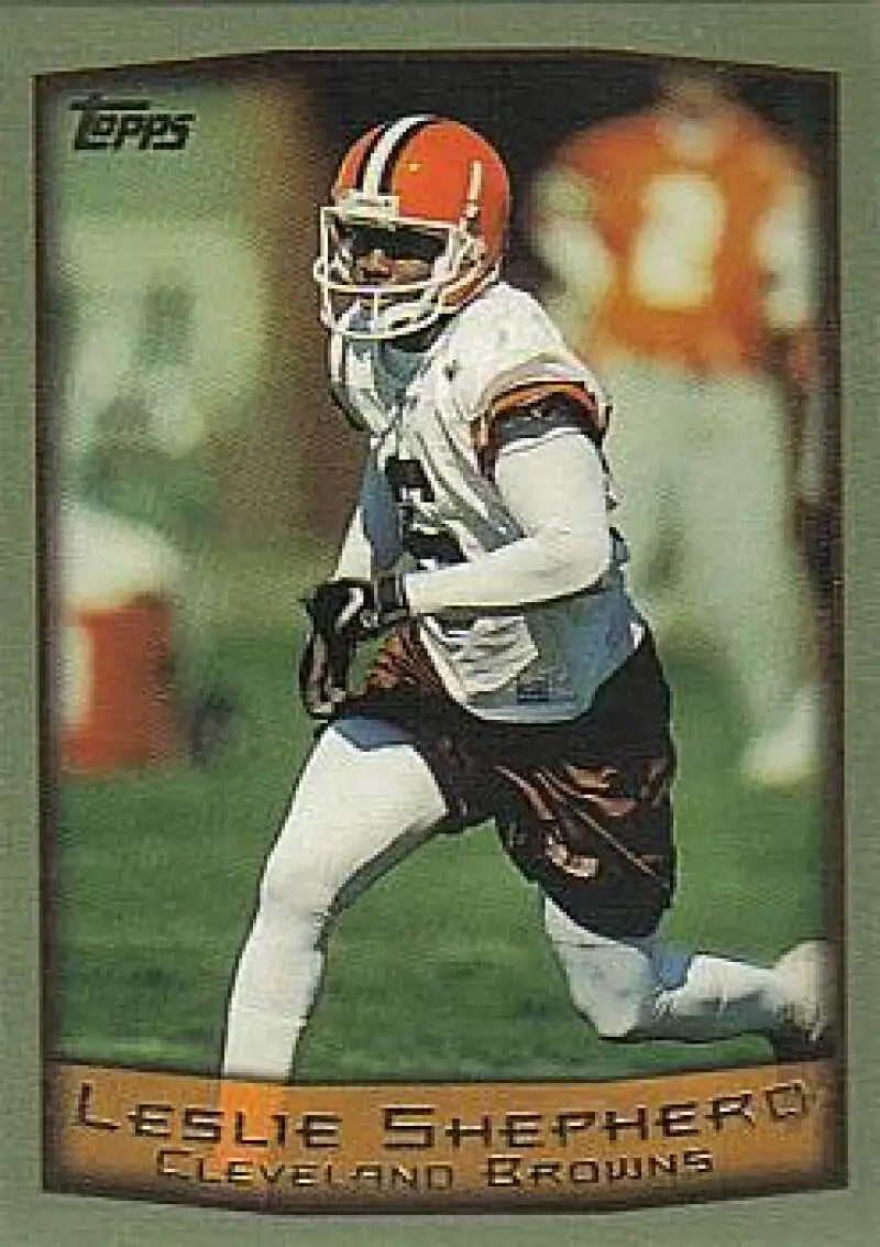 1999 Topps #303 Leslie Shepherd EX Excellent Cleveland Browns Football Card - Football Card Single