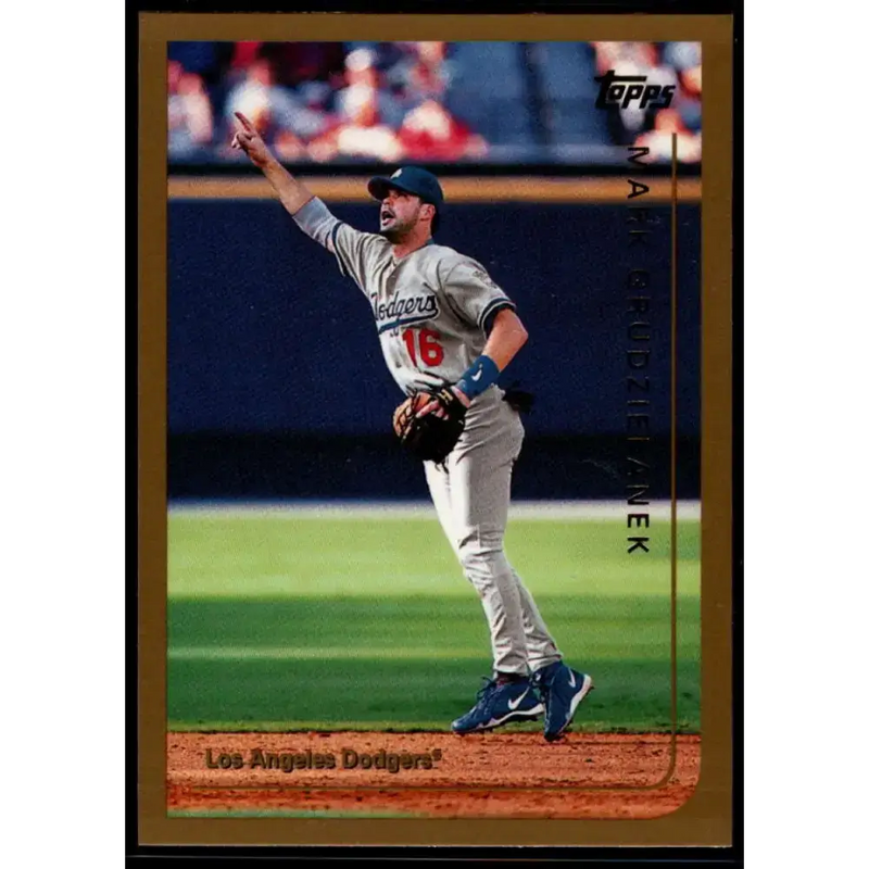 1999 Topps #308 Mark Grudzielanek NM-MT Los Angeles Dodgers Baseball Card - Baseball Card Single