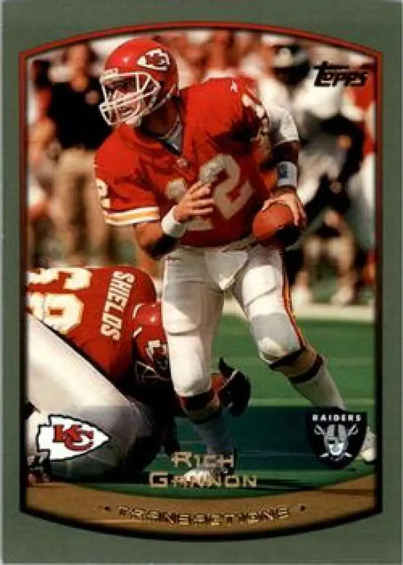 1999 Topps #309 Rich Gannon EX Excellent Oakland Raiders Football Card - Football Card Single