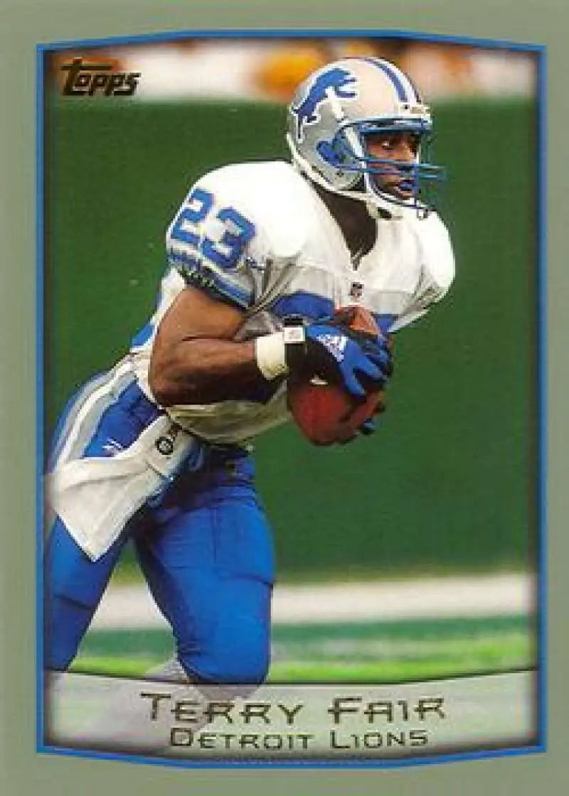 1999 Topps #313 Terry Fair EX Excellent Detroit Lions Football Card - Football Card Single
