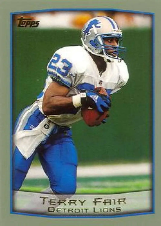 1999 Topps #313 Terry Fair EX Excellent Detroit Lions Football Card - Football Card Single