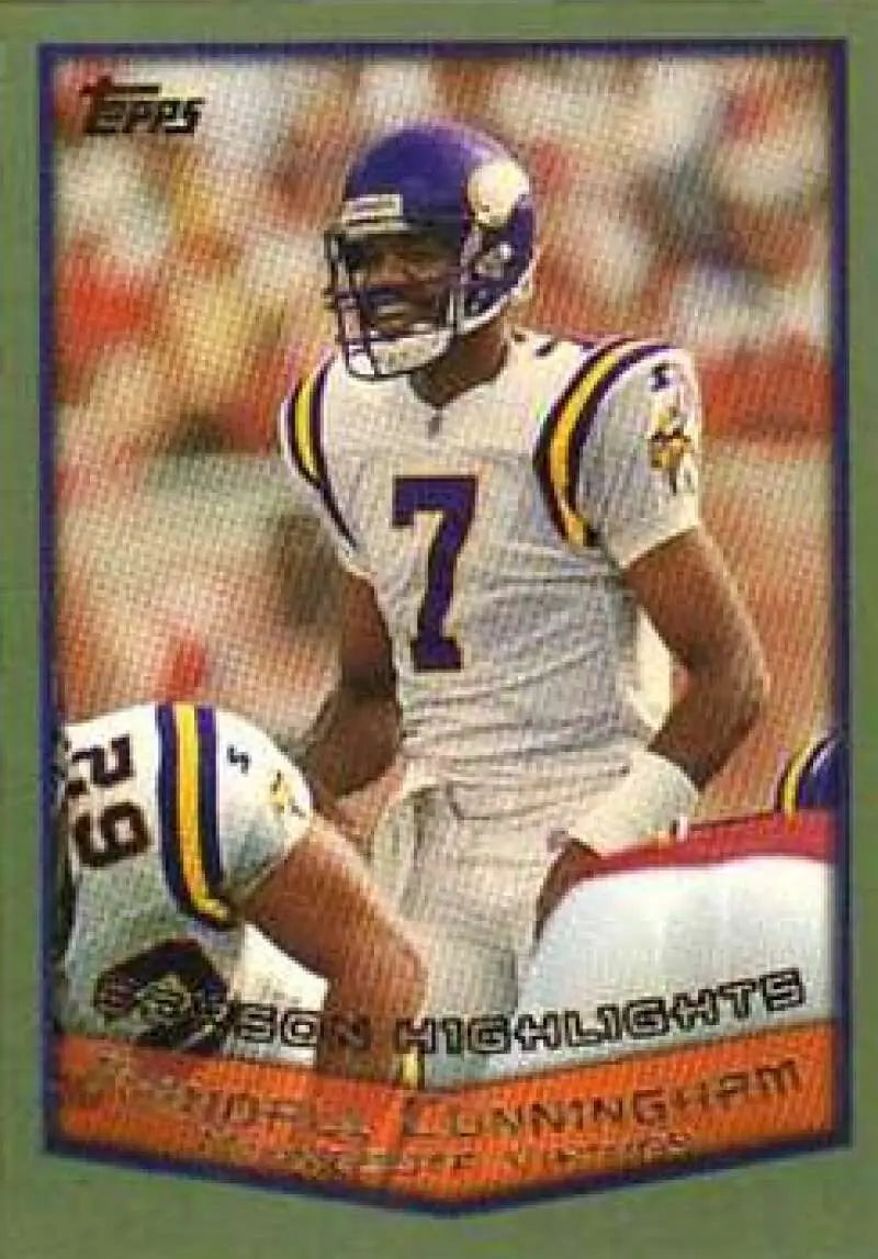 1999 Topps #317 Randall Cunningham EX Excellent Minnesota Vikings Football Card - Football Card Single
