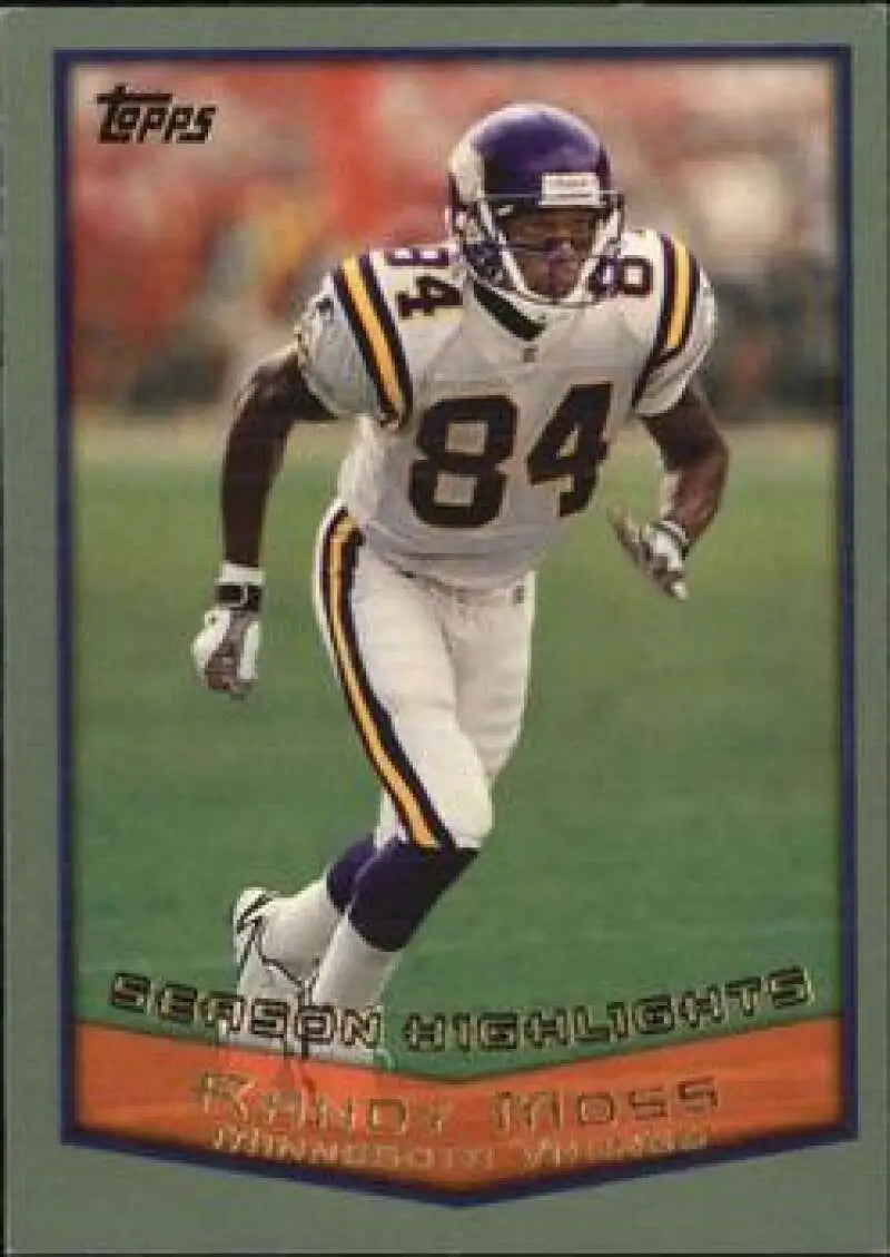 1999 Topps #318 Randy Moss EX Excellent Minnesota Vikings Football Card - Football Card Single