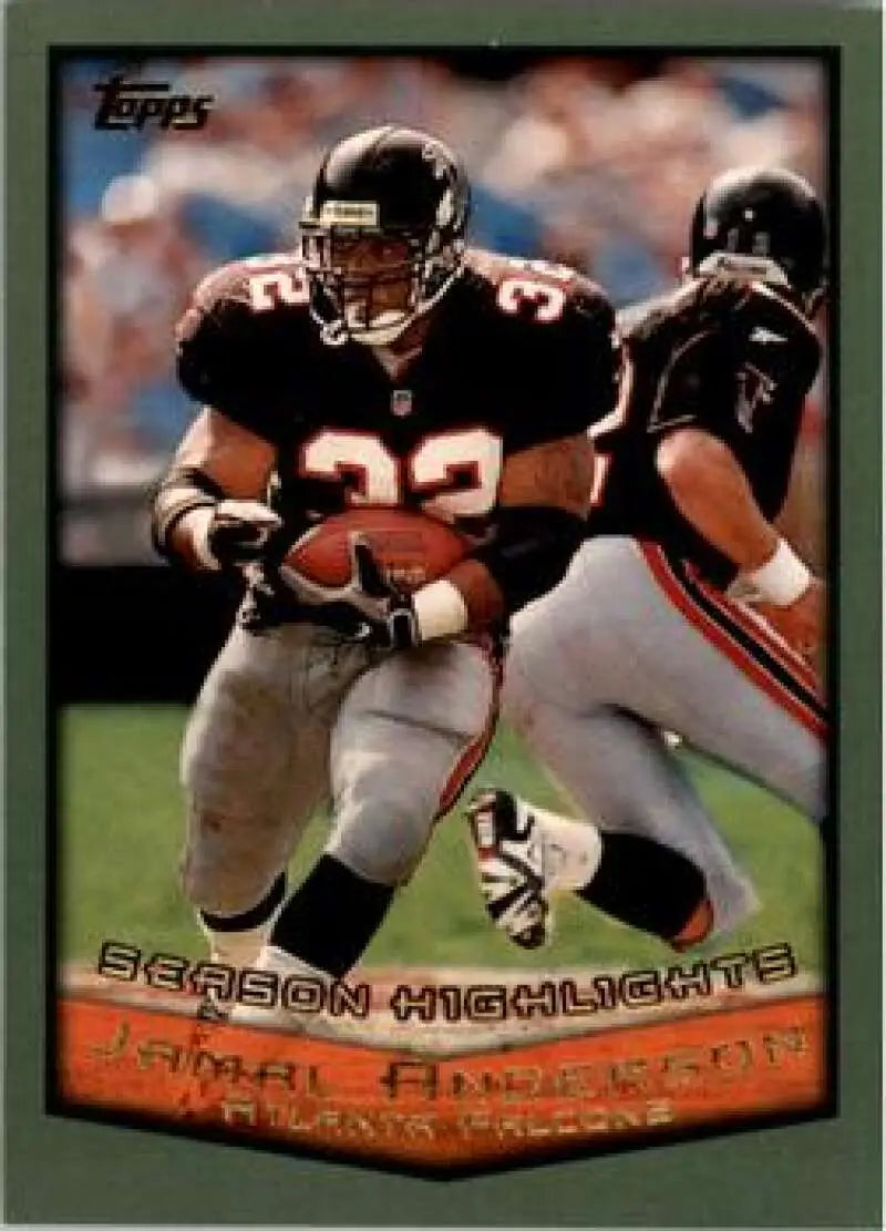 1999 Topps #319 Jamal Anderson EX Excellent Atlanta Falcons Football Card - Football Card Single