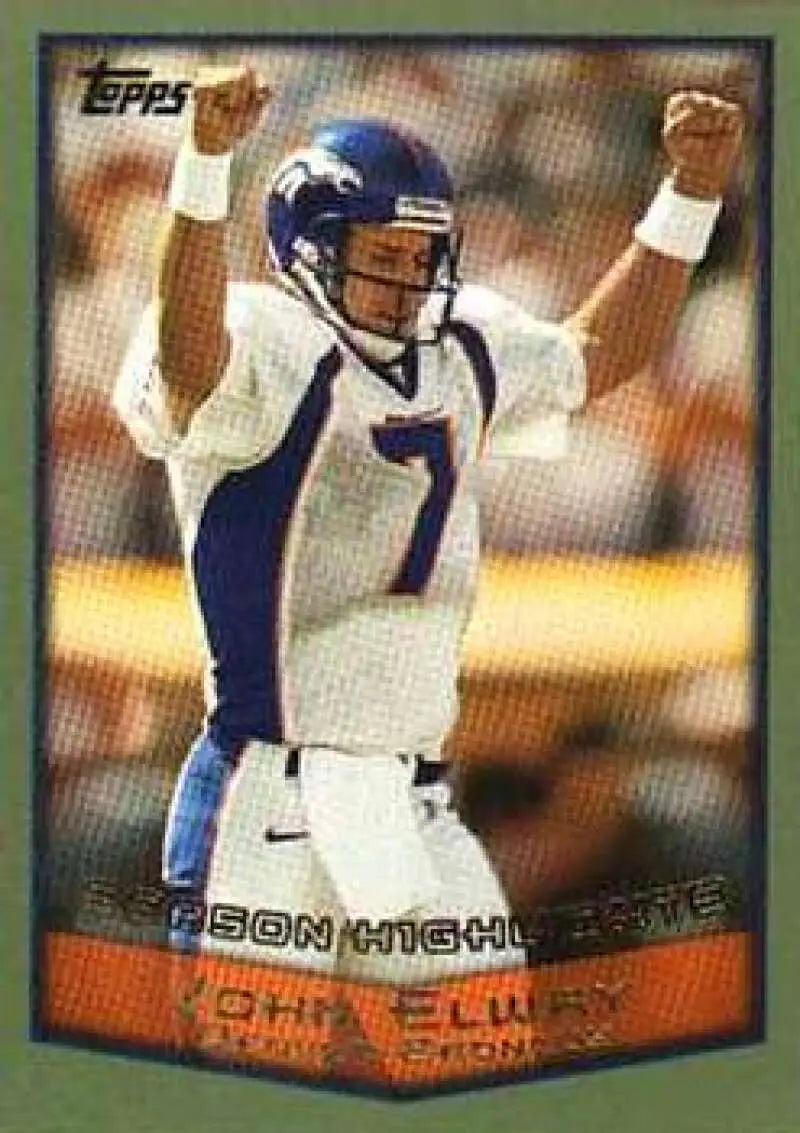 1999 Topps #320 John Elway EX Excellent Denver Broncos Football Card - Football Card Single