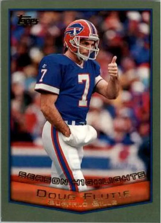 1999 Topps #321 Doug Flutie EX Excellent Buffalo Bills Football Card - Football Card Single