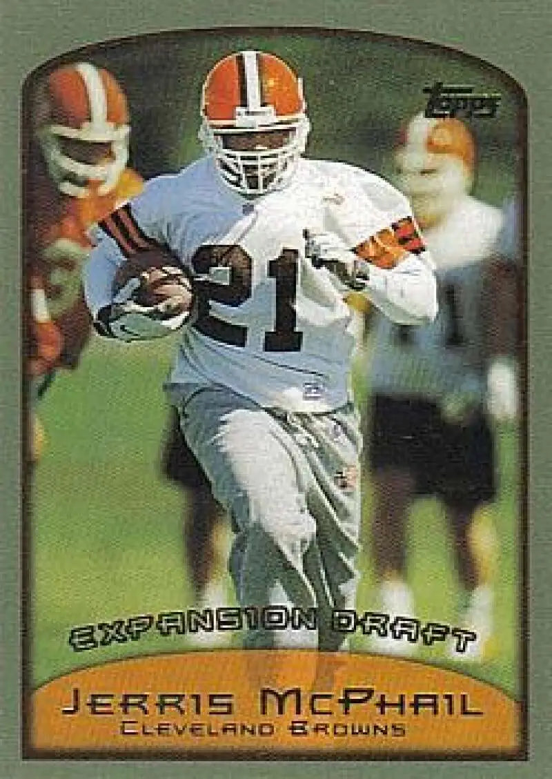 1999 Topps #324 Jerris McPhail EX Excellent Cleveland Browns Football Card - Football Card Single