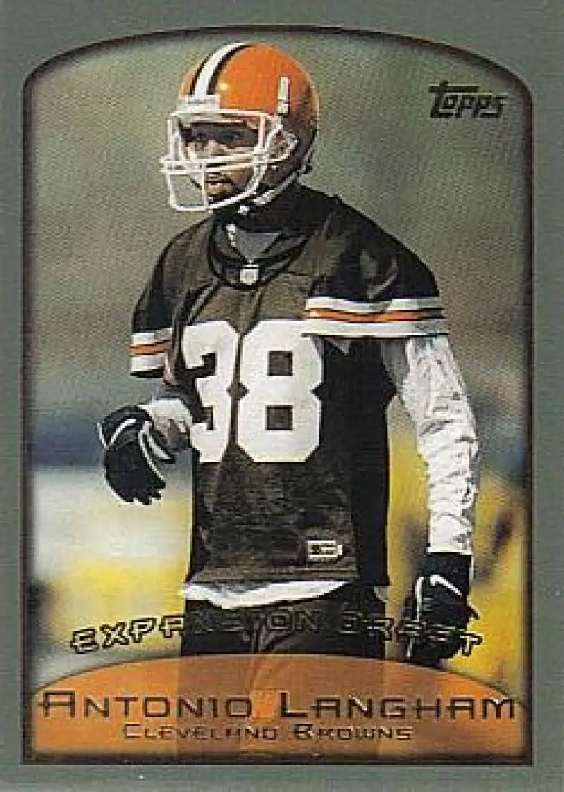 1999 Topps #327 Antonio Langham EX Excellent Cleveland Browns Football Card - Football Card Single