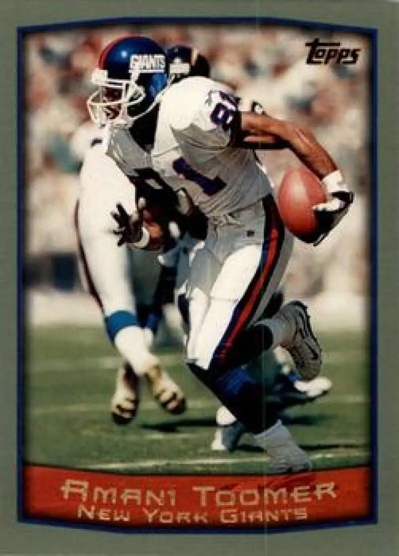 1999 Topps #34 Amani Toomer EX Excellent New York Giants Football Card - Football Card Single