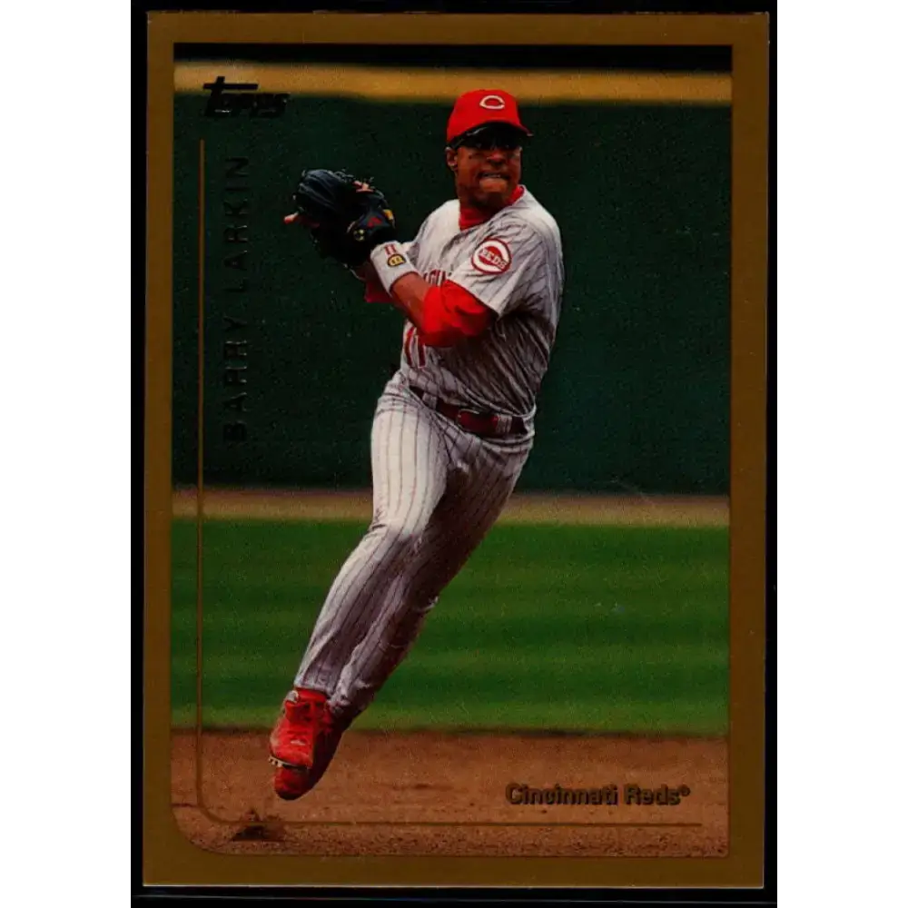 1999 Topps #345 Barry Larkin NM-MT Cincinnati Reds Baseball Card - Baseball Card Single