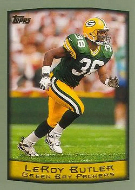 1999 Topps #36 LeRoy Butler EX Excellent Green Bay Packers Football Card - Football Card Single