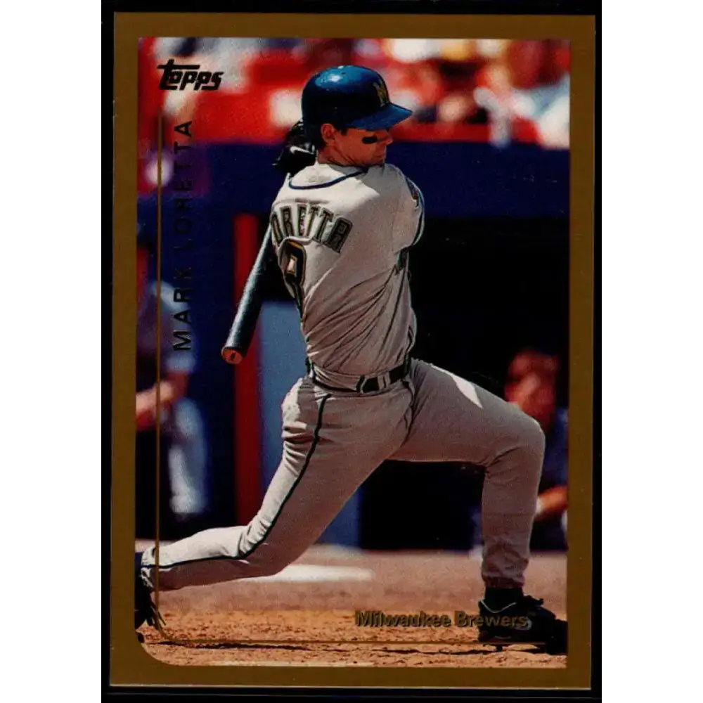 1999 Topps #36 Mark Loretta NM-MT Milwaukee Brewers Baseball Card - Baseball Card Single