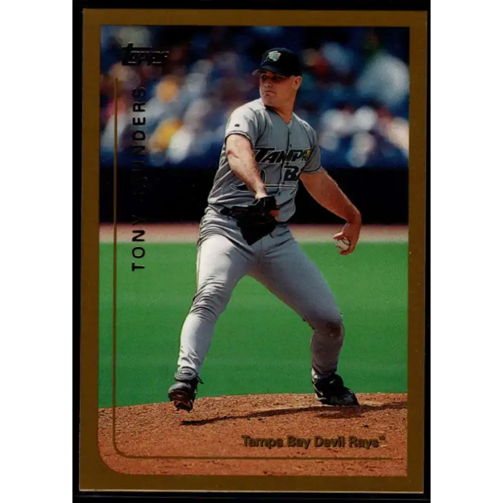 1999 Topps #373 Tony Saunders NM-MT Tampa Bay Devil Rays Baseball Card - Baseball Card Single