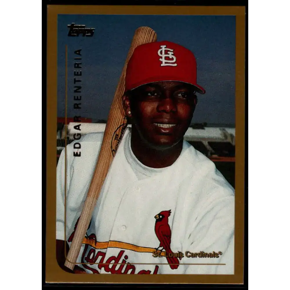 1999 Topps #379 Edgar Renteria NM-MT St. Louis Cardinals Baseball Card - Baseball Card Single