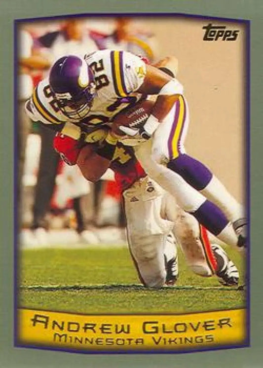 1999 Topps #38 Andrew Glover EX Excellent Minnesota Vikings Football Card