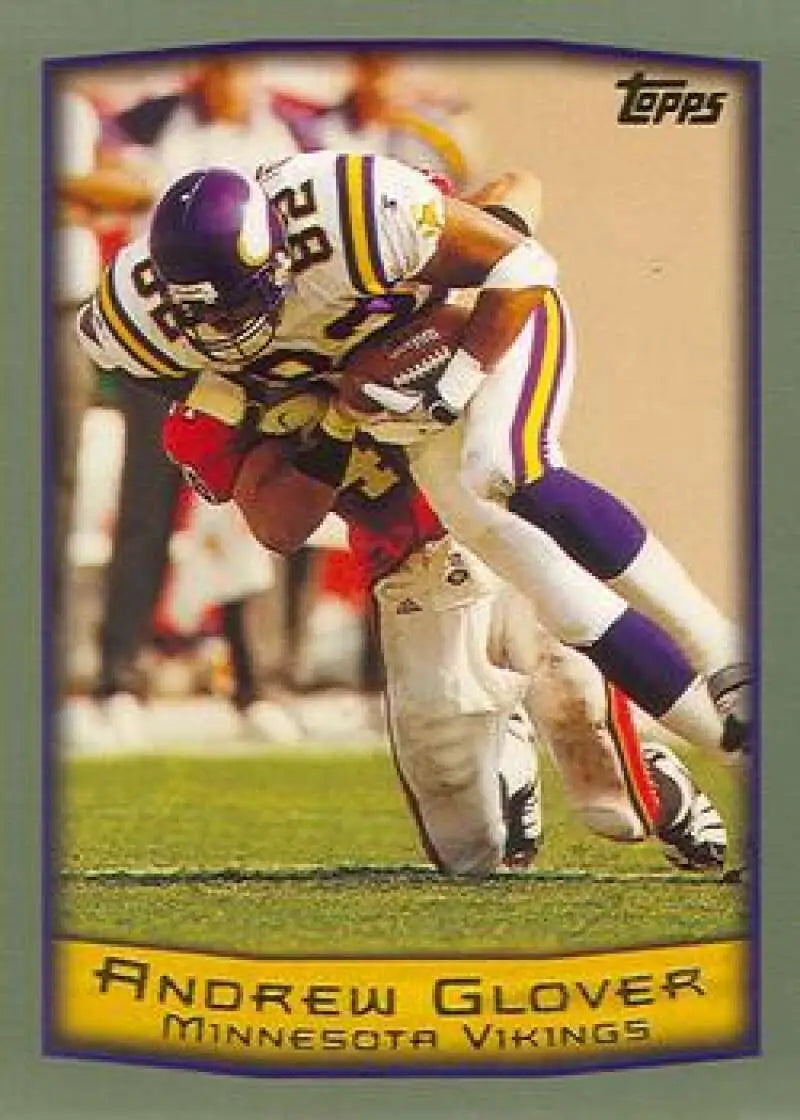 1999 Topps #38 Andrew Glover EX Excellent Minnesota Vikings Football Card - Football Card Single