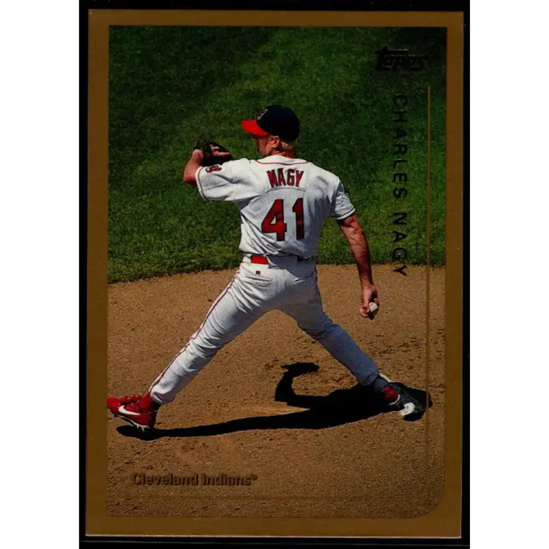 1999 Topps #389 Charles Nagy NM-MT Cleveland Indians Baseball Card - Baseball Card Single