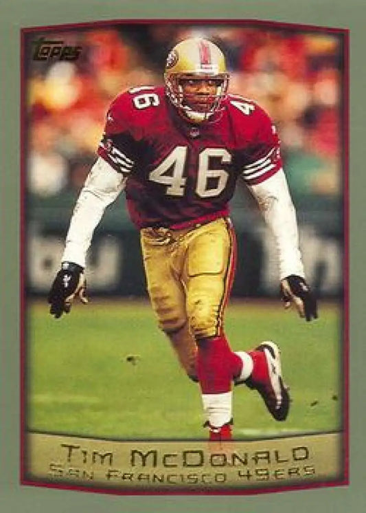 1999 Topps #39 Tim McDonald EX Excellent San Francisco 49ers Football Card
