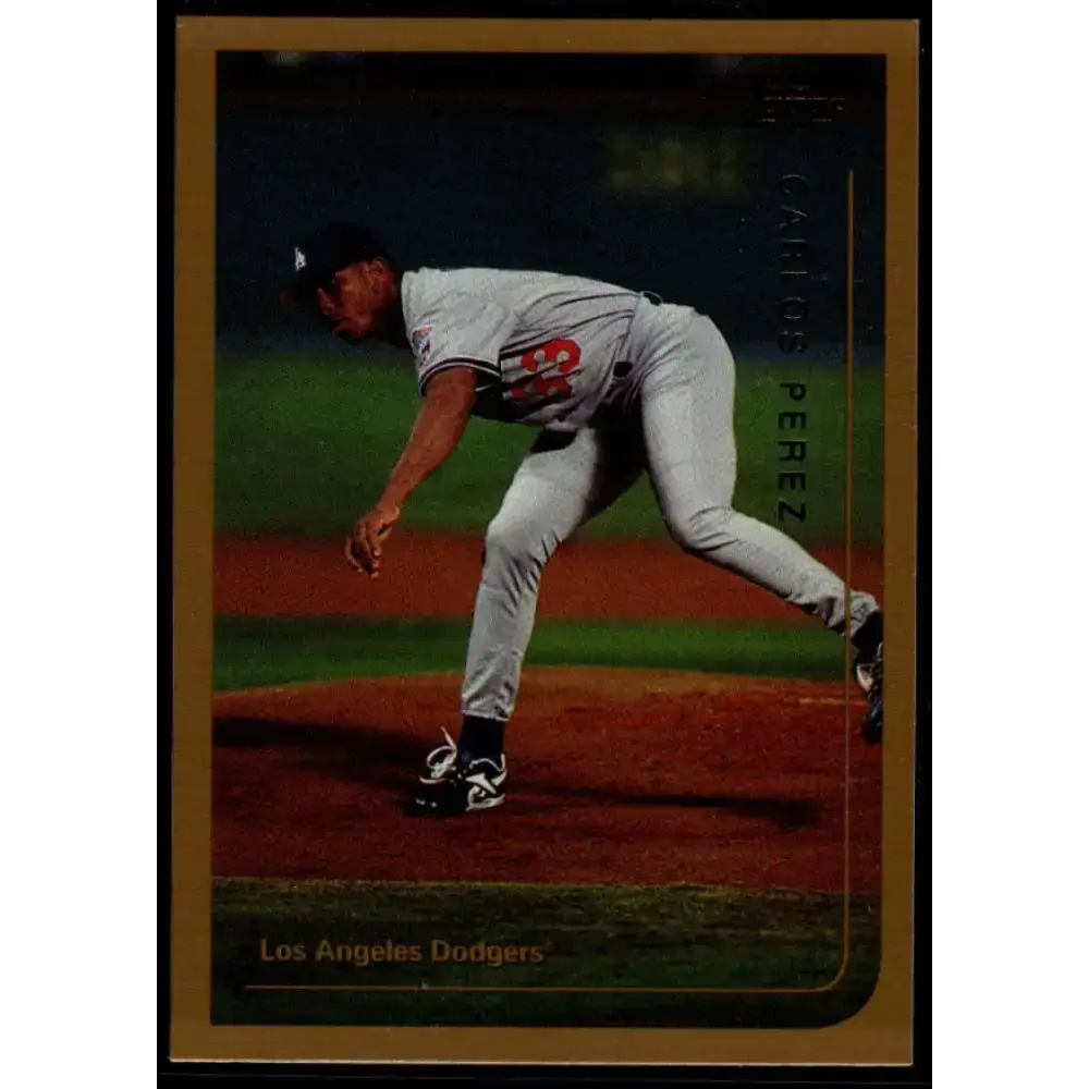 1999 Topps #394 Carlos Perez NM-MT Los Angeles Dodgers Baseball Card - Baseball Card Single