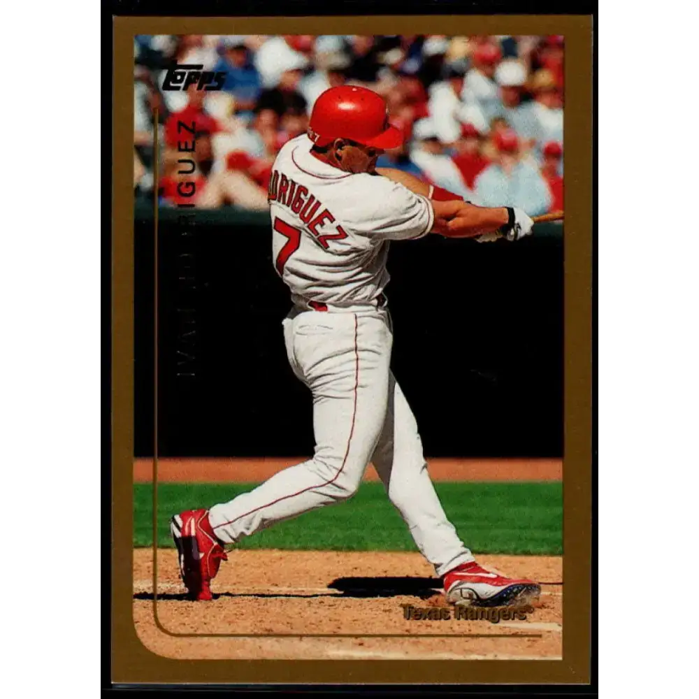 1999 Topps #399 Ivan Rodriguez NM-MT Texas Rangers Baseball Card - Baseball Card Single