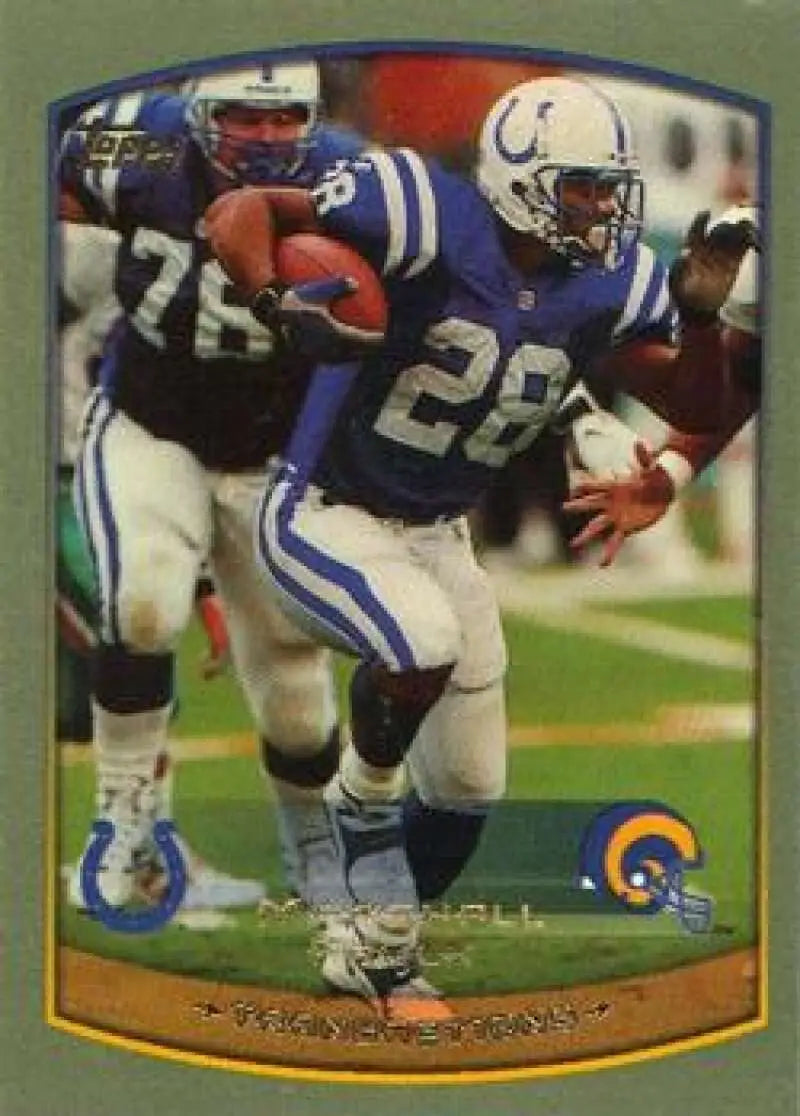 1999 Topps #40 Marshall Faulk EX Excellent St. Louis Rams Football Card - Football Card Single