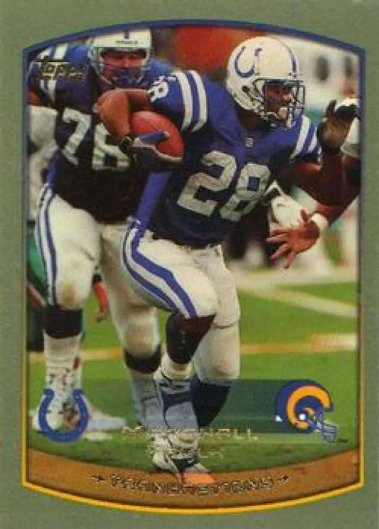 1999 Topps #40 Marshall Faulk EX Excellent St. Louis Rams Football Card - Football Card Single
