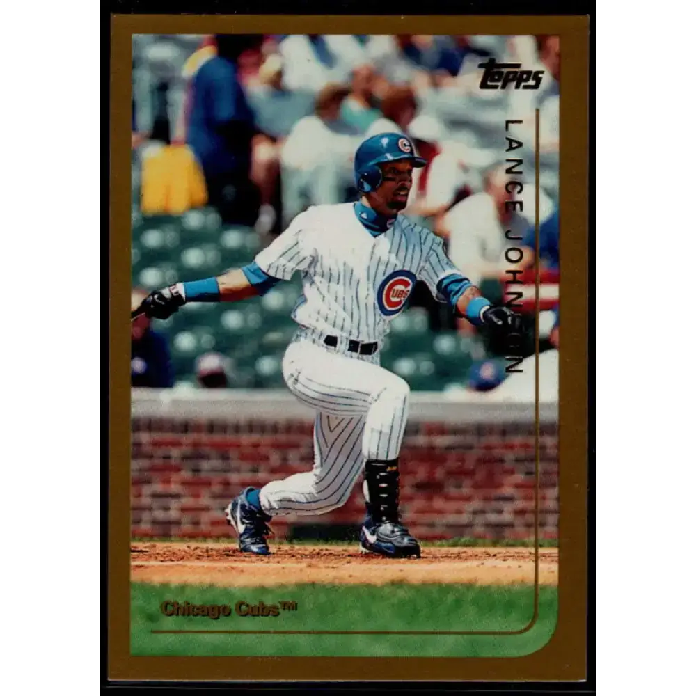 1999 Topps #406 Lance Johnson NM-MT Chicago Cubs Baseball Card - Baseball Card Single