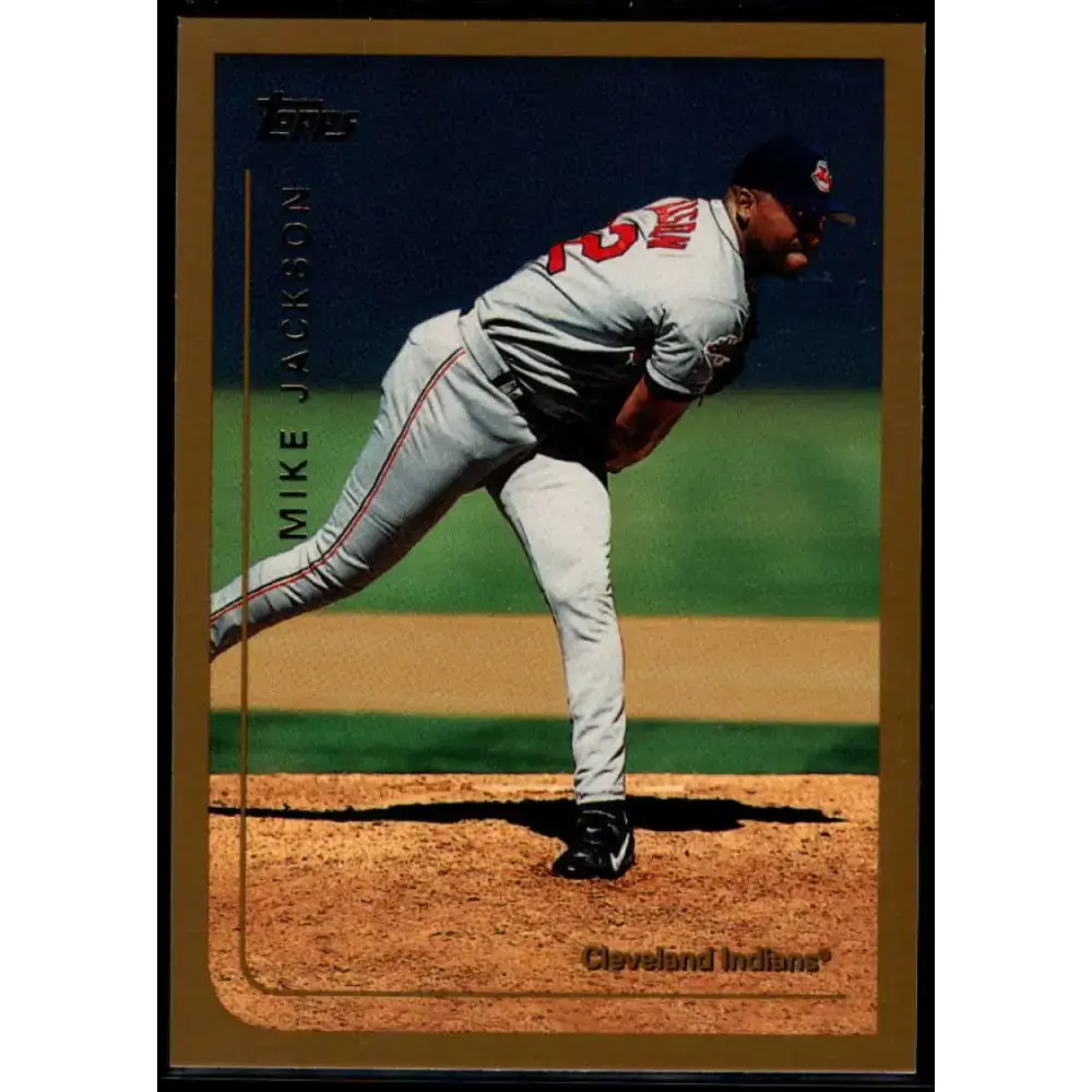 1999 Topps #408 Mike Jackson NM-MT Cleveland Indians Baseball Card - Baseball Card Single