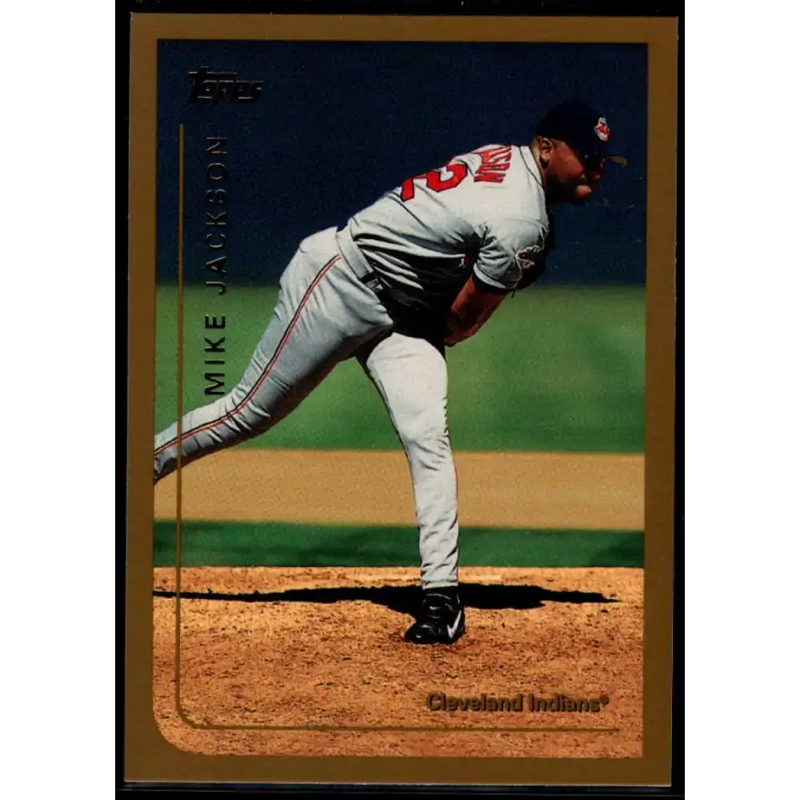 1999 Topps #408 Mike Jackson NM-MT Cleveland Indians Baseball Card - Baseball Card Single