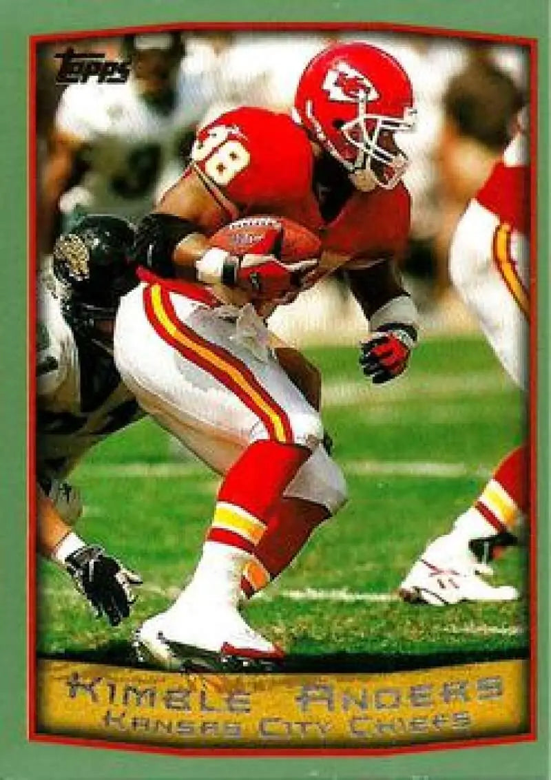 1999 Topps #42 Kimble Anders EX Excellent Kansas City Chiefs Football Card - Football Card Single