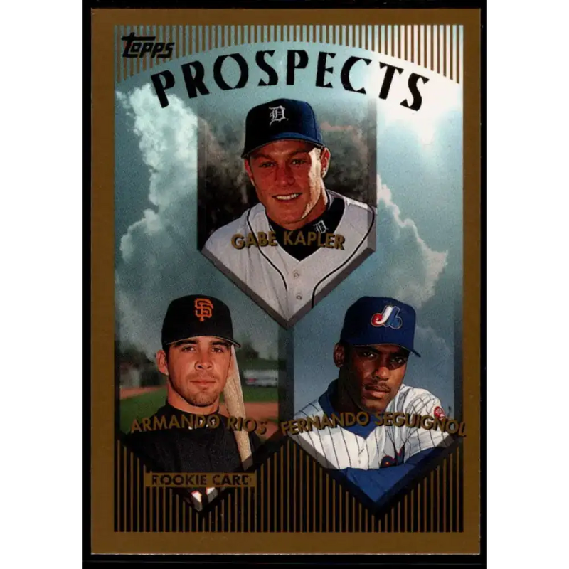 1999 Topps #432 Gabe Kapler/Armando Rios/Fernando Seguignol NM-MT Detroit Tigers/San Francisco Giants/Montreal Expos